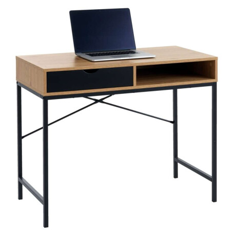 Escritorio Trappedal 48X95 Roble/Negro