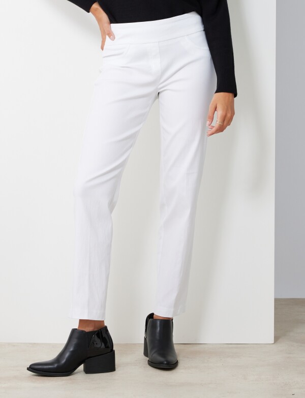 Pantalon Pull On BLANCO