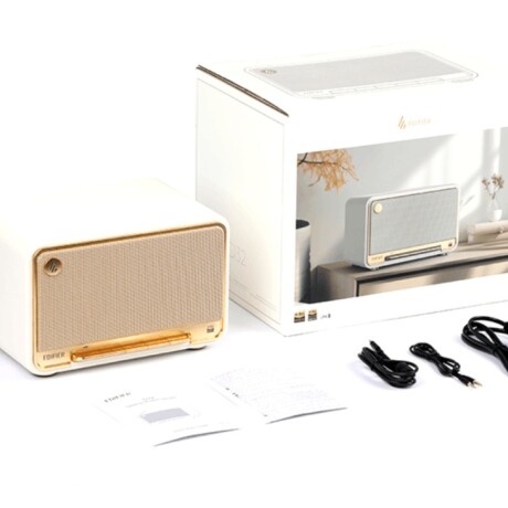 Parlante Portatil Edifier D32 Retro Blanco Bluetooth 001