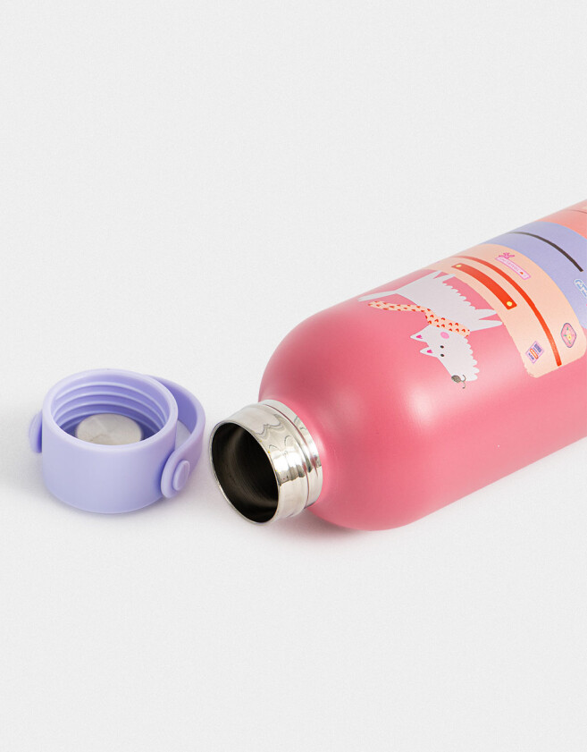 Accesorios Cocina Acero Botella Metálica Diseño Perrito - Combinacion Multicolor