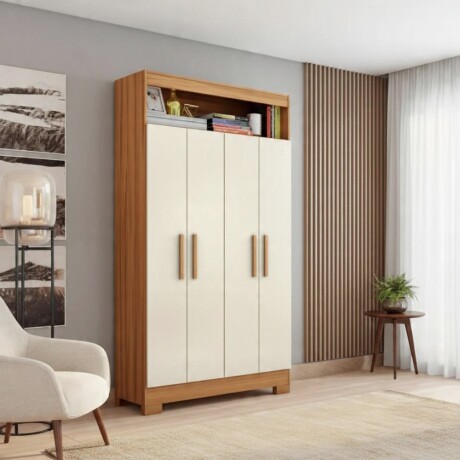 ROPERO 4 PUERTAS GUARDARROPA ARMARIO PLACARD CLOSET OFF WHITE
