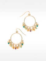Pendientes Con Cuentas Multicolor multicolor