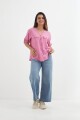 Camisa mangas 3/4 escote en V MORADO