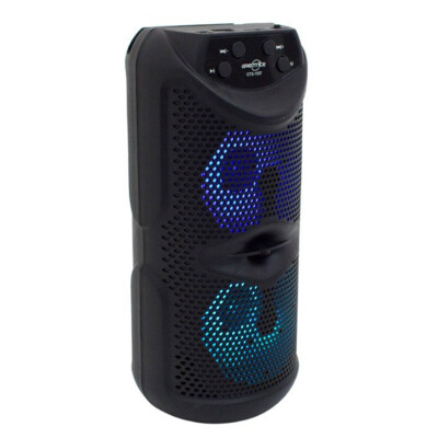 Parlante mini torre portátil bluetooth GTS1557 3" x 2 con luces RGB Parlante mini torre portátil bluetooth GTS1557 3" x 2 con luces RGB
