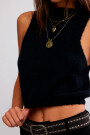 WARM FLUFF CROP Negro