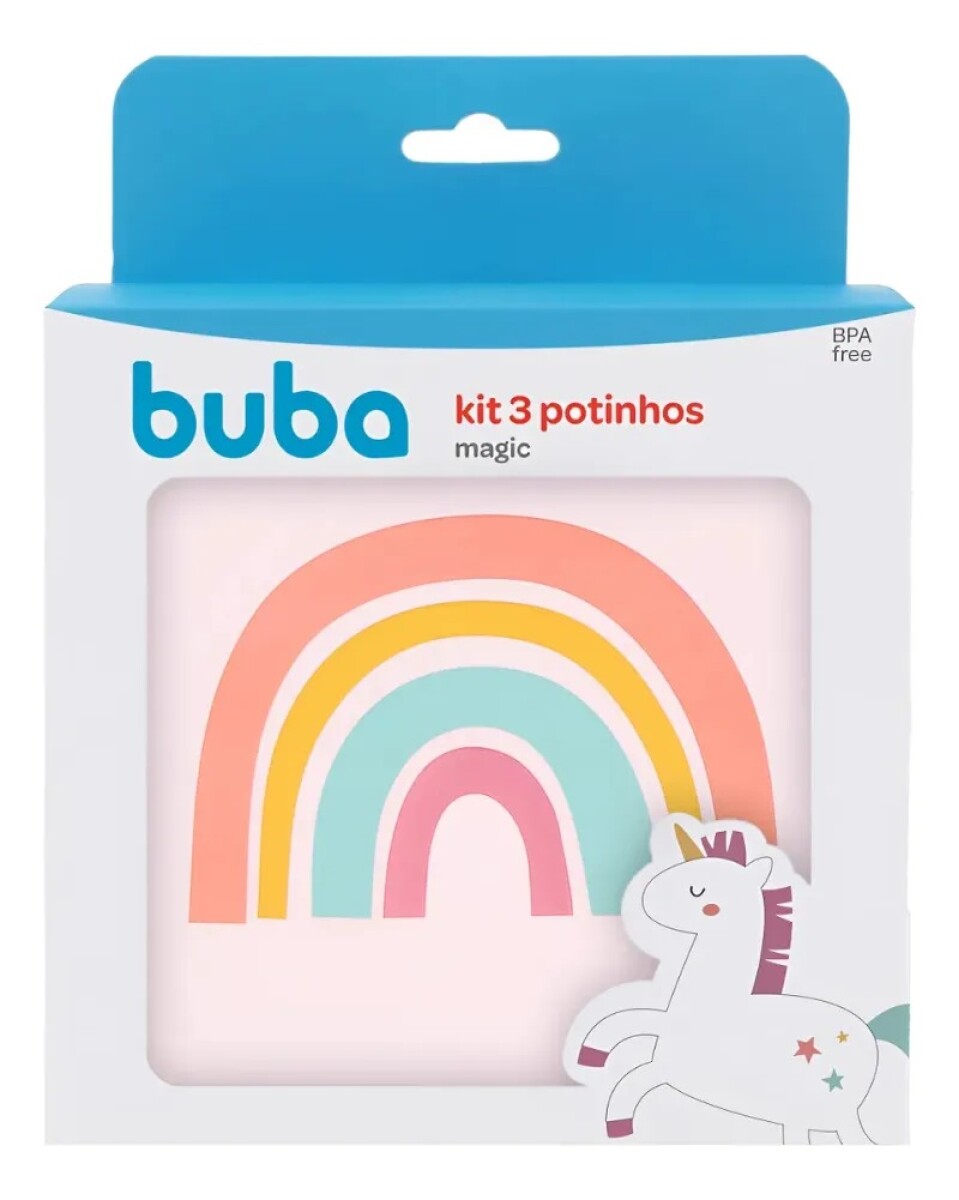 Set x3 tupper BUBA magic - unicornio magic 