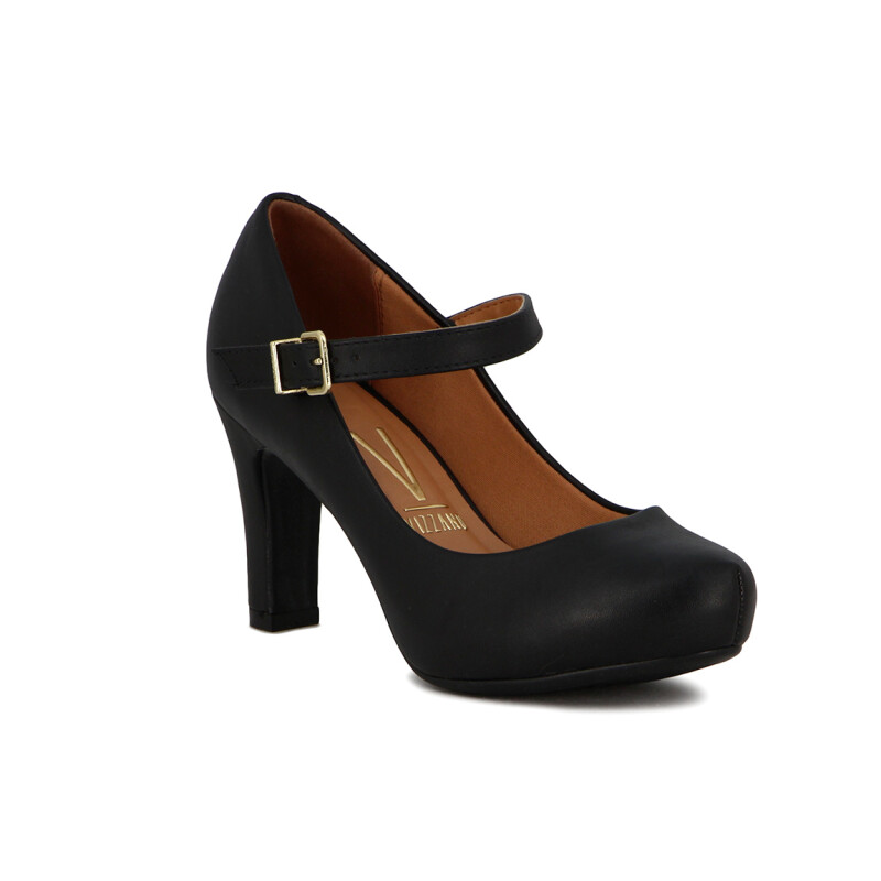 Vizzano Zapato Formal C/pulsera Taco Alto Negro