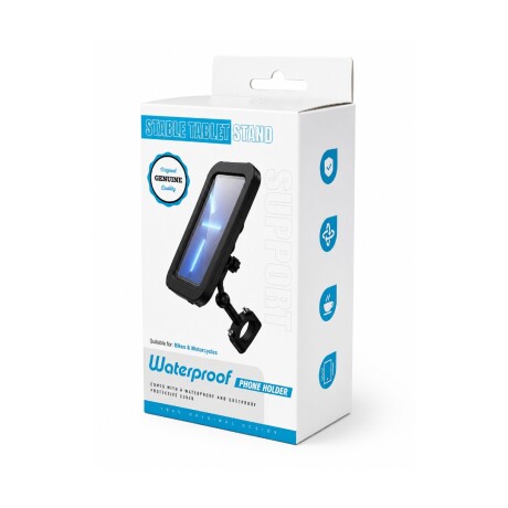 SOPORTE DE CELULAR UNIVERSAL 6,5" PARA MOTO Y BICI CON FUNDA IMPERMEABLE SOPORTE DE CELULAR UNIVERSAL 6,5" PARA MOTO Y BICI CON FUNDA IMPERMEABLE