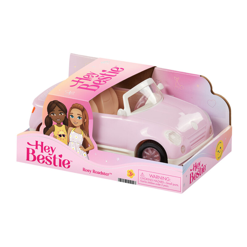 Auto Descapotable Roadster rosado Hay Bestie Auto Descapotable Roadster rosado Hay Bestie