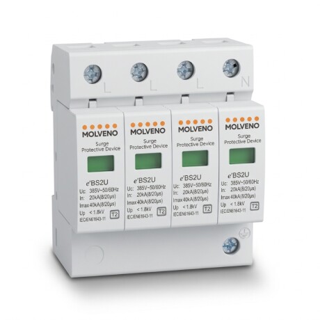 PROTECCIÓN SOBRE TENSIÓN Protector de Sobretensión Transitoria 4P 20-40kA 285V