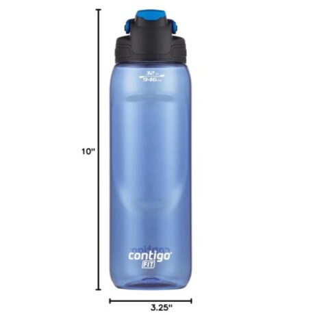 BOTELLA CONTIGO 946ML AUTOSEAL AZUL TRANSPARENTE. BOTELLA CONTIGO 946ML AUTOSEAL AZUL TRANSPARENTE.