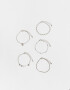 Pulseras Flexibles Sets Multi Cadenas Pulseras Flexibles Sets De Metal - Plateado