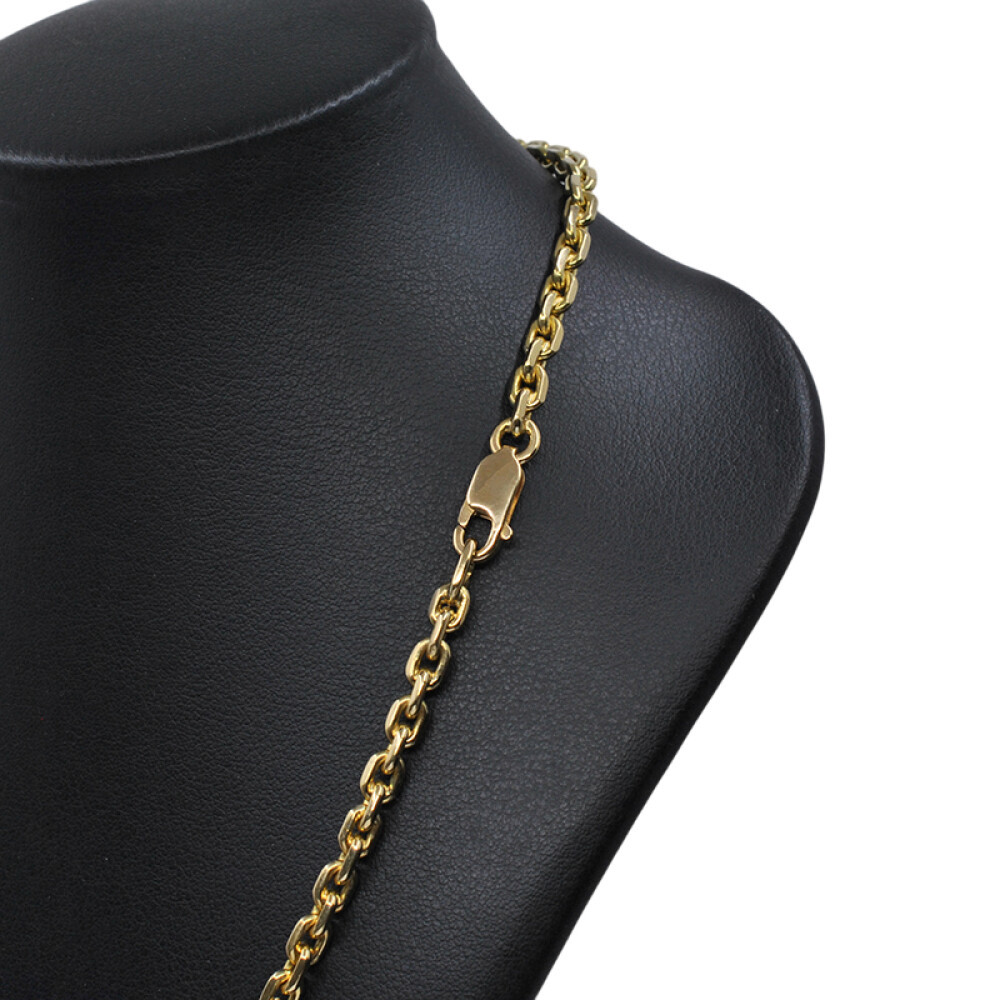 Cadena en oro 18k tipo forcet. Largo 45 cm aprox. Cadena en oro 18k tipo forcet. Largo 45 cm aprox.