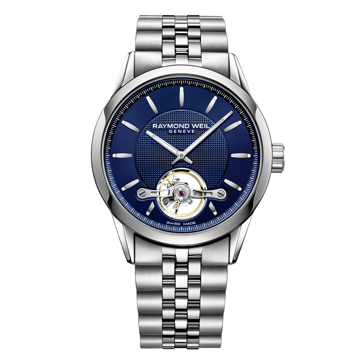 Reloj Raymond Weil Freelancer Automático en acero con esfera azul 