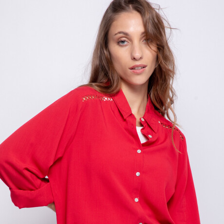 CAMISA JILLEN Rojo Oscuro