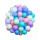 Set 50 Pelotas Pelotero Grandes 7.5cm Brillantes+ Red Pastel