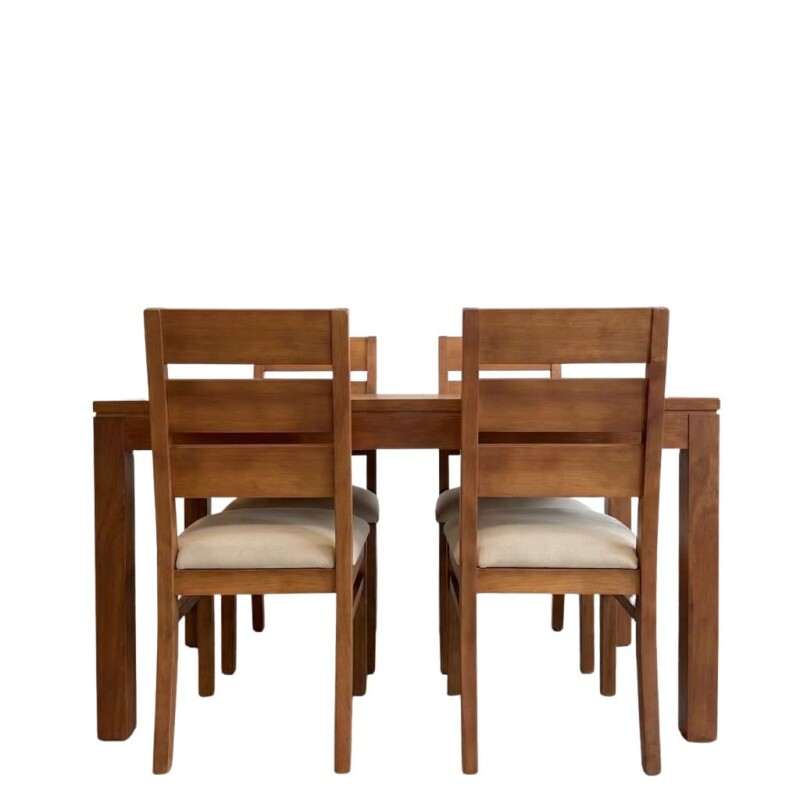 Juego de Comedor Recto con 4 sillas Rectas Juego de Comedor Recto con 4 sillas Rectas