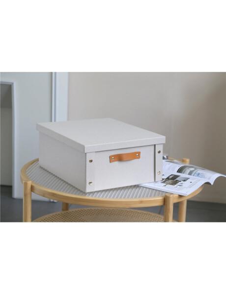 CAJA ORGANIZADOR C/ASA 33X40X17CM EXT TELA CREMA CAJA ORGANIZADOR C/ASA 33X40X17CM EXT TELA CREMA