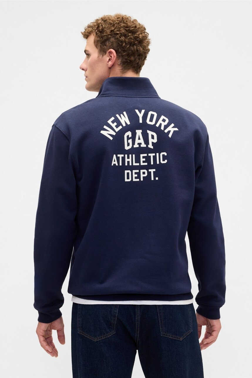 Buzo Deportivo Logo Gap Hombre Tapestry Navy