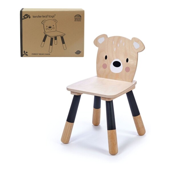 Juguete Silla De Madera Oso Del Bosque Tender Leaf Niños Juguete Silla De Madera Oso Del Bosque Tender Leaf Niños