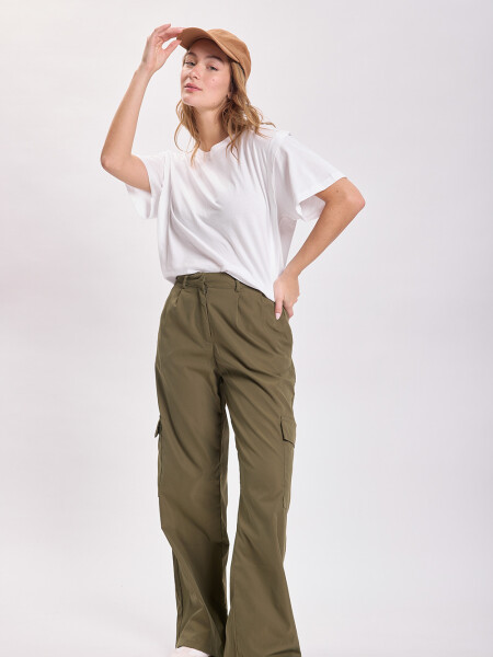 Pantalón casual cargo Verde