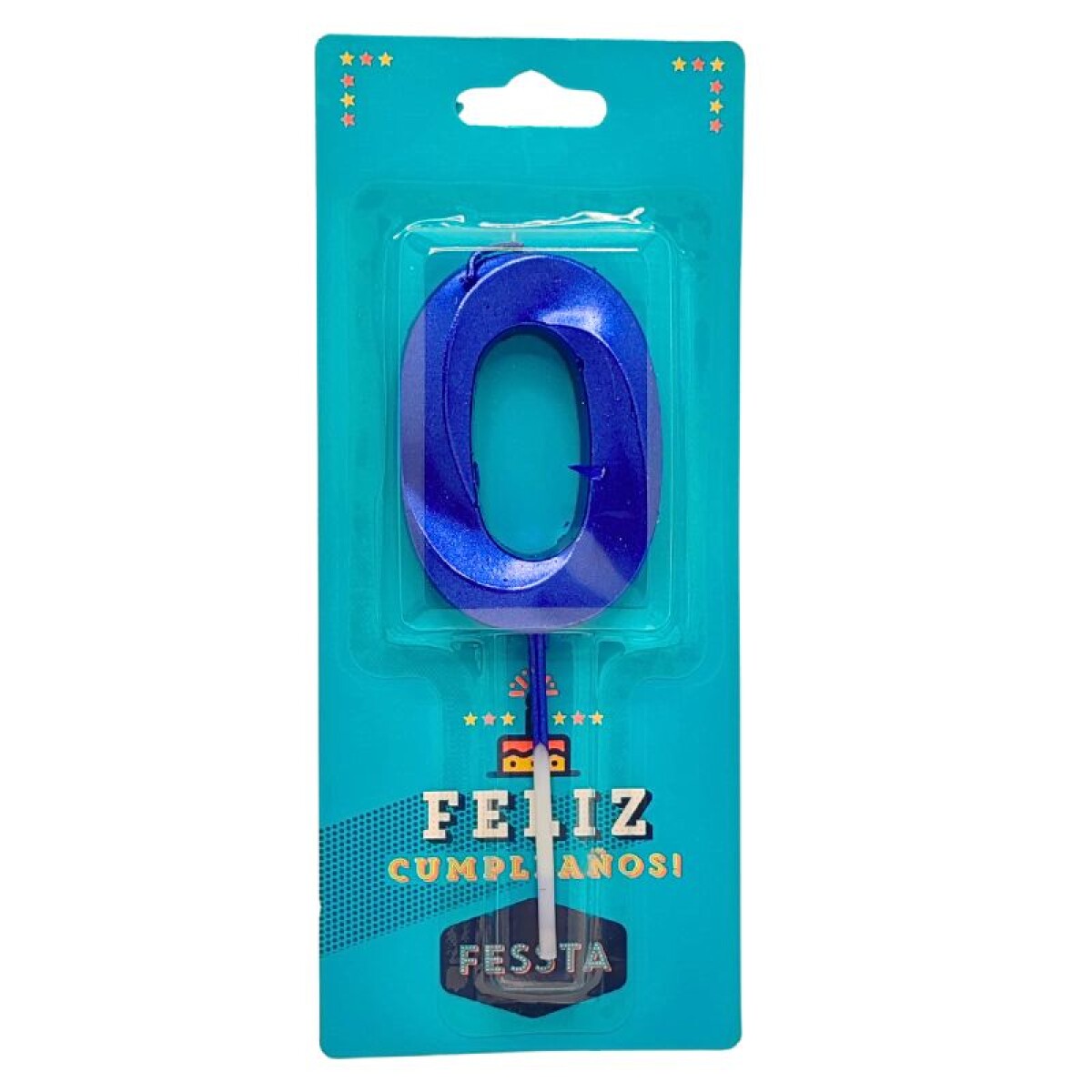 Vela Número 3D Grande Azul - CERO 