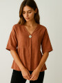 Blusa Andaluz Terracota