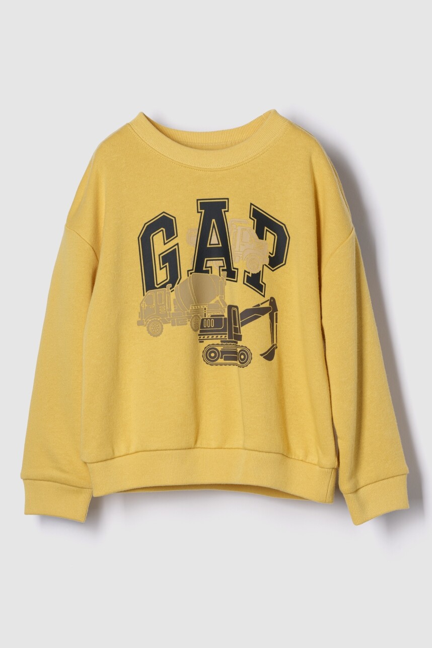 Buzo Deportivo Logo Gap Toddler Niño French Almond