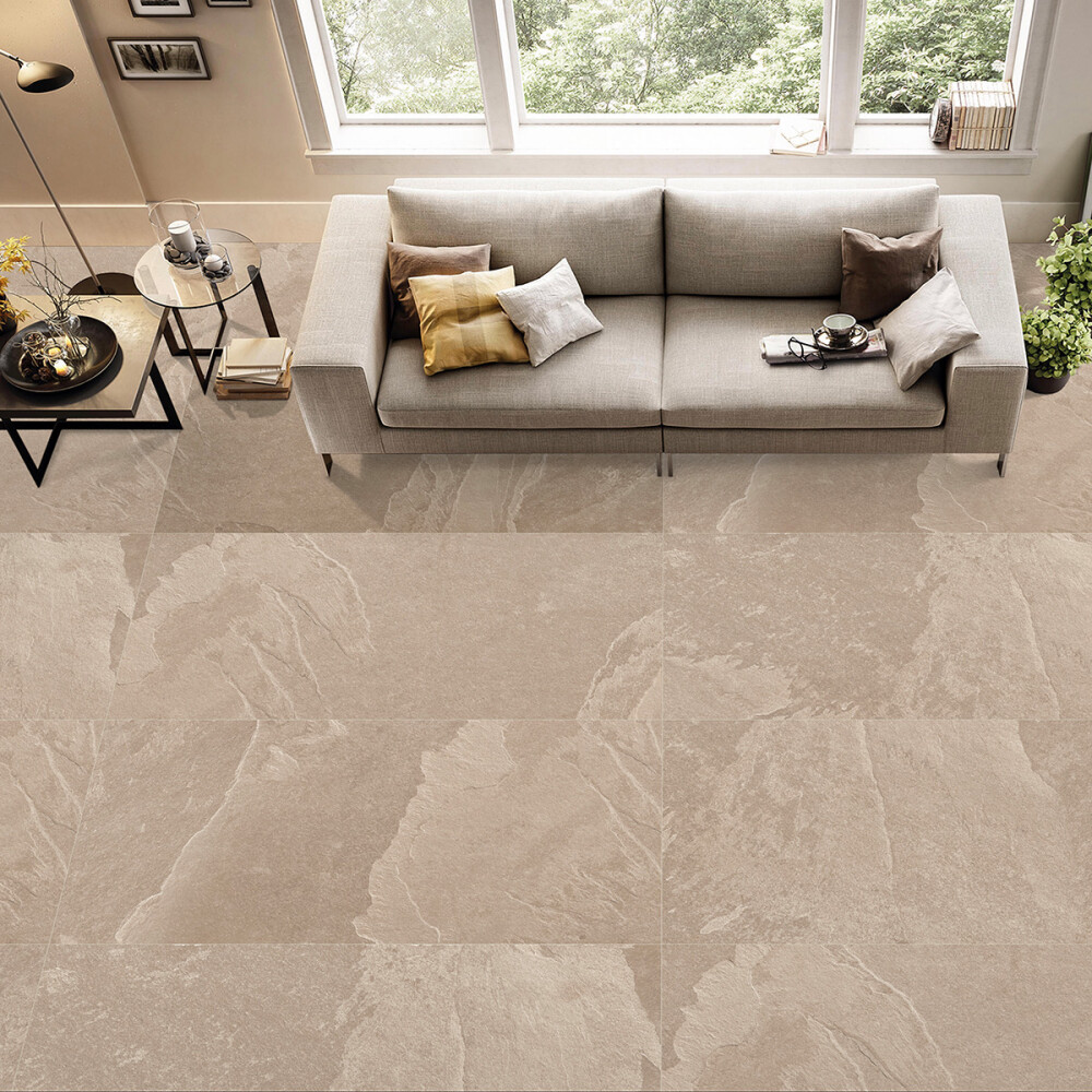 PORCELANATO ROCKSTONE BEIGE 60x120 CM MATT Porcelanato Rockstone Beige 60x120 Cm Matt