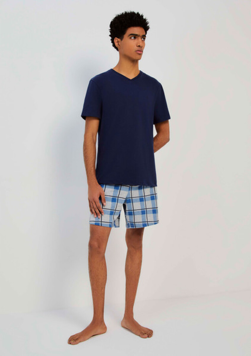 PIJAMA MM MASC - AZUL MARINO 