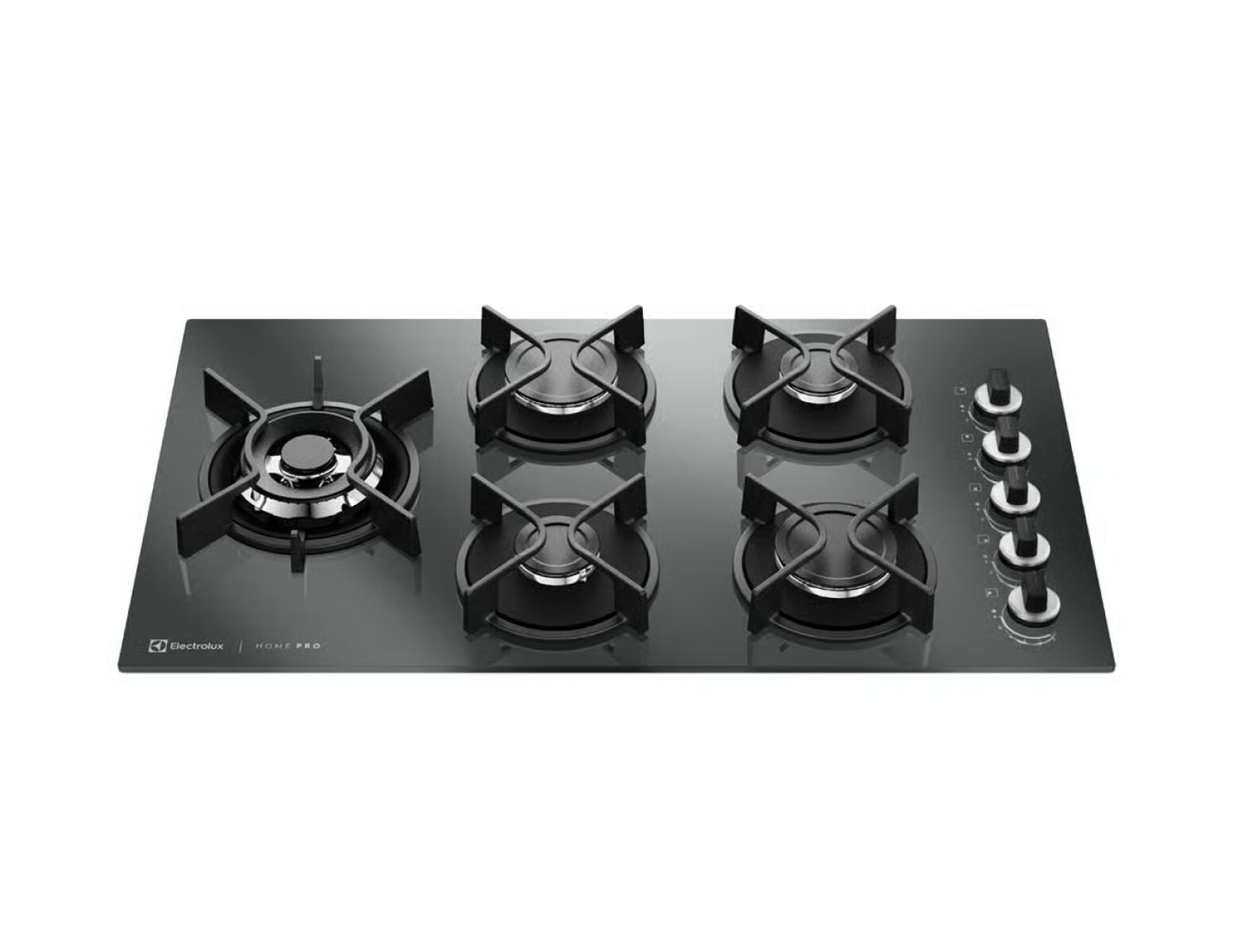 Anafe a Gas 5 Hornallas Vidrio Home Pro Electrolux KE5HP 