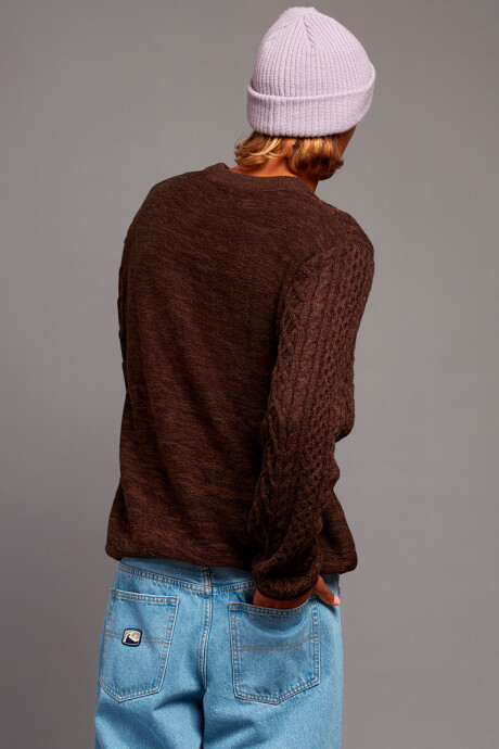 SWEATER LEIVA RUSTY MarrÓn