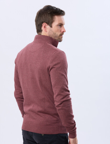 BUZO TEJIDO DE ALGODÓN Bordo