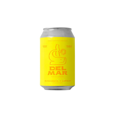 Kombucha maracuya y lupulo Del Mar 350ml Kombucha Del Mar Maracuya 355m