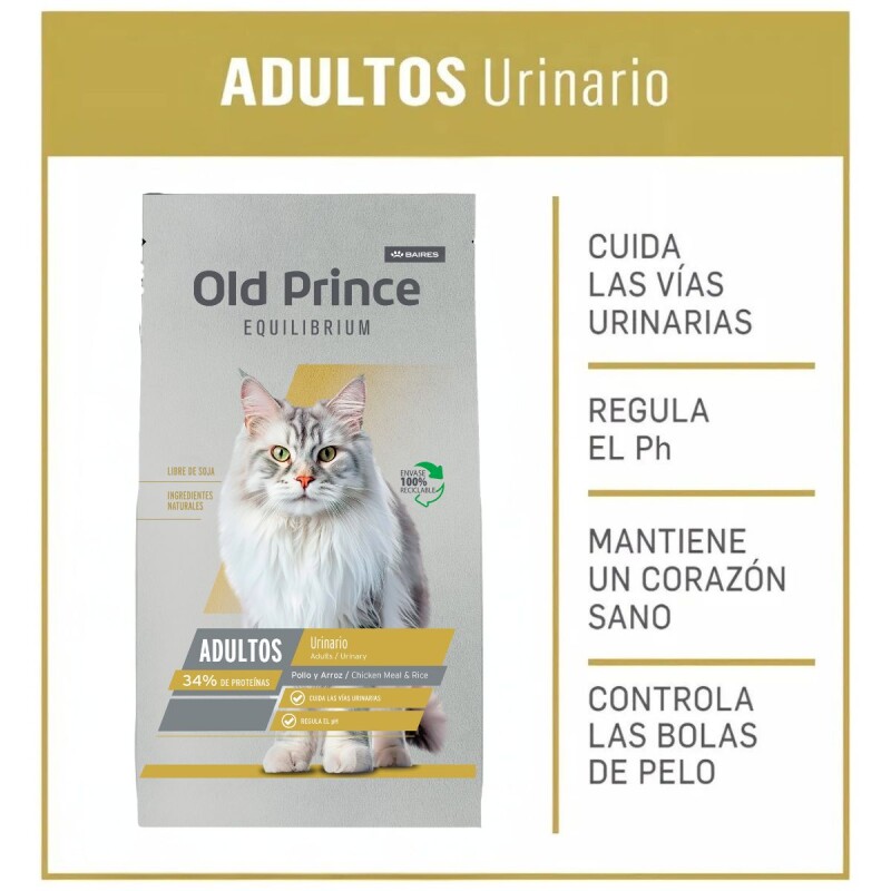 OLD PRINCE GATOS ADULTOS URINARIO 7.5 KG