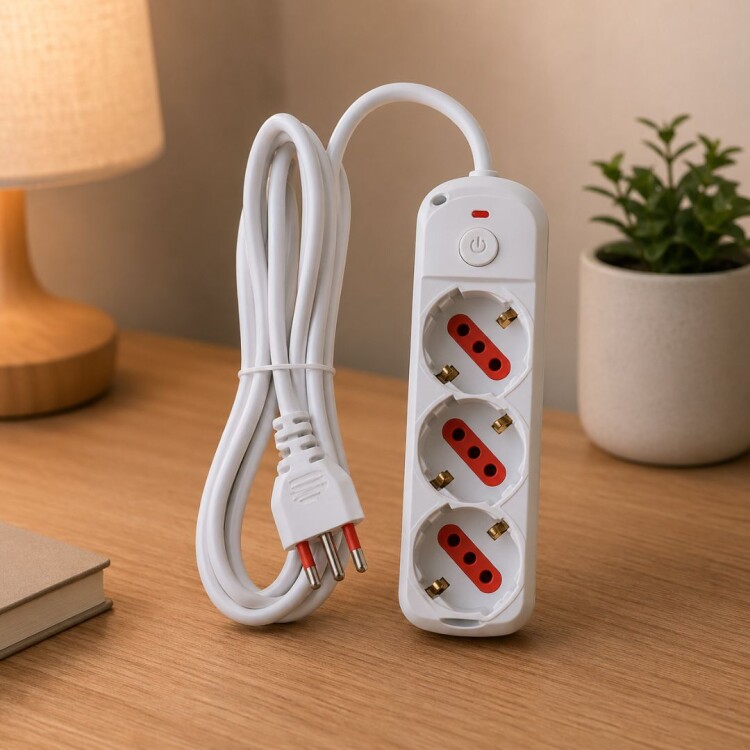 ALARGUE 3 TOMAS SCHUKO + 3L CABLE 3M BLANCO ALARGUE 3 TOMAS SCHUKO + 3L CABLE 3M BLANCO