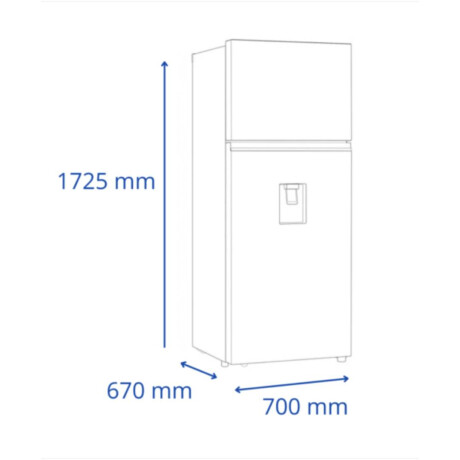 Heladera JAMES RJN 571 INV 411 Lt Inox D