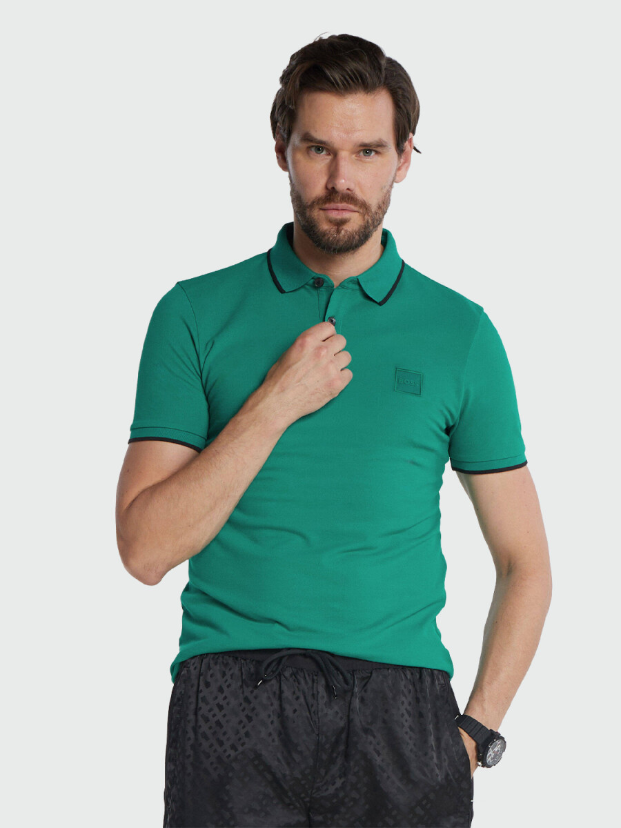 BOSS -Remera polo de algodón, slim fit , PASSERTIP 