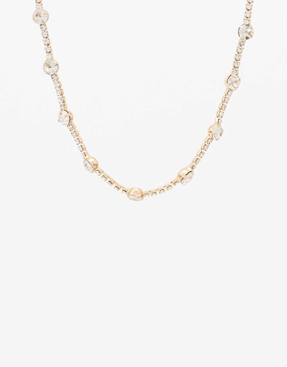 Collares Cortos Strass - Cristal 
