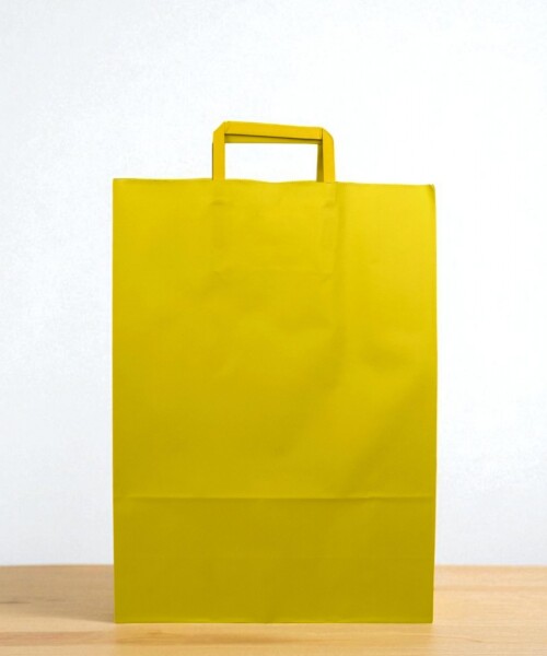 Bolsa lisa acuario 30x12x41 cm AMARILLO