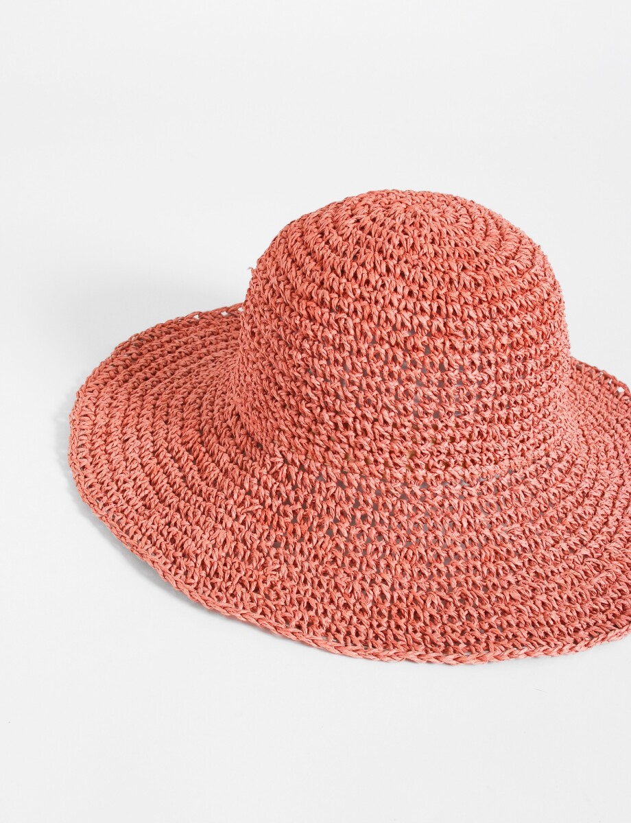 Sombrero papiro - rosa 