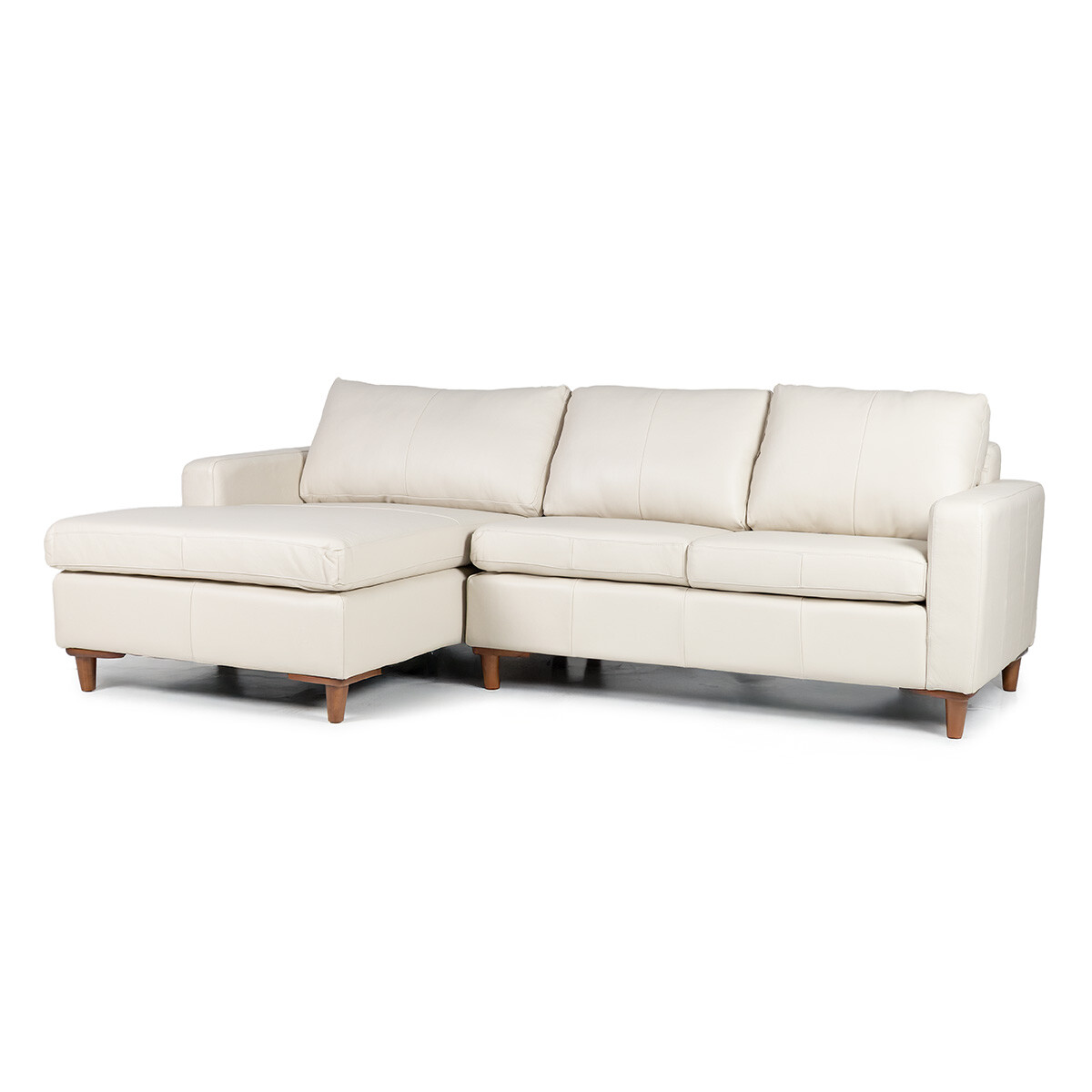 Rinconera Sevilha - Cuero Natural - Chaise Izquierdo - 1000 (Off White) 