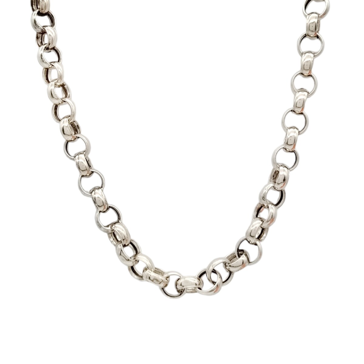 Cadena Rolo-Plata y Oro-Sin piedra-CD5033 - sinpiedra 