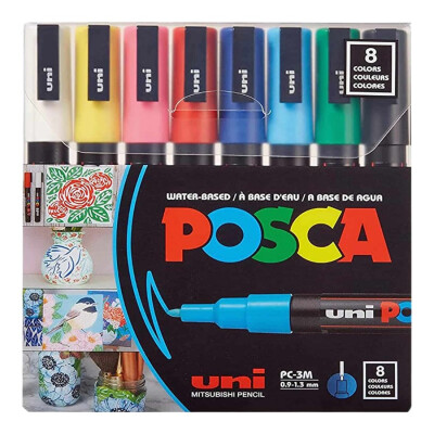 Marcadores Uni Posca 8 Colores 1.3mm Marcadores Uni Posca 8 Colores 1.3mm