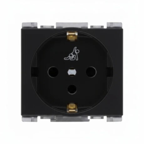 TOMA SCHUKO 16A250V ATENEA Módulo Schuko 2P+T 16AX 250v Atenea Grafito