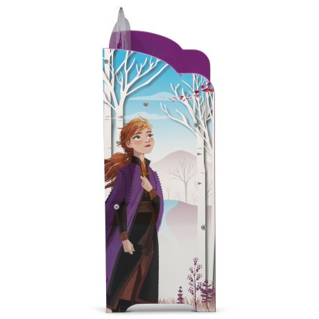 Organizador de Libros y Juguetes Deluxe Frozen Ii Disney - 5 Contenedores LILA-CELESTE-BLANCO