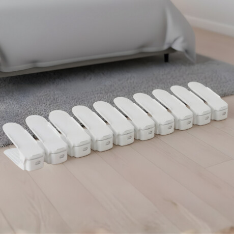 Organizador regulable de zapatos x10 BLANCO