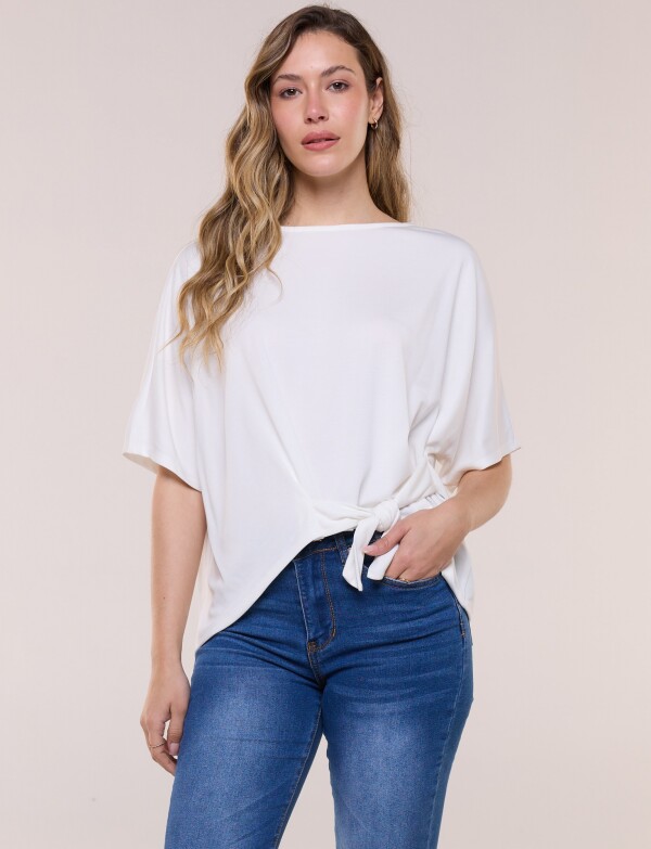 Remera Lazo Lateral CRUDO