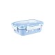 Bento box vidrio 370ml celeste