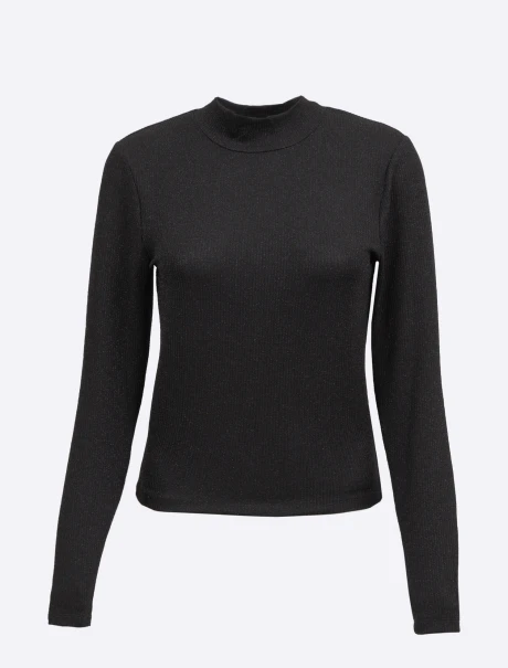 Polera lurex negro